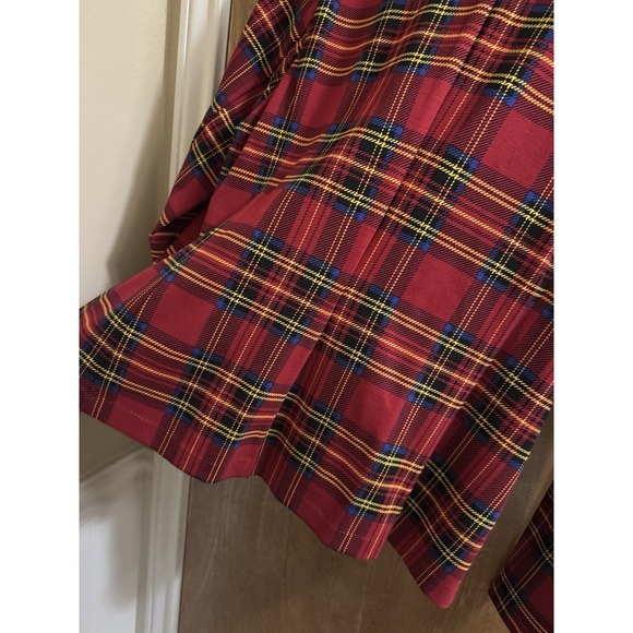 Torrid Betsey Johnson Blazer Women 00 Red Plaid Preppy Academia Jacket M/L *READ - Picture 9 of 12